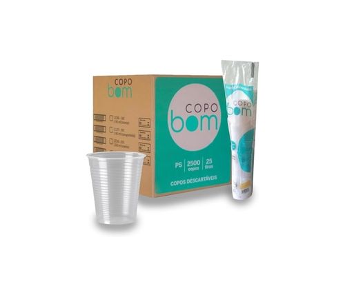 Copo Descartavel 200ml PS Copobom