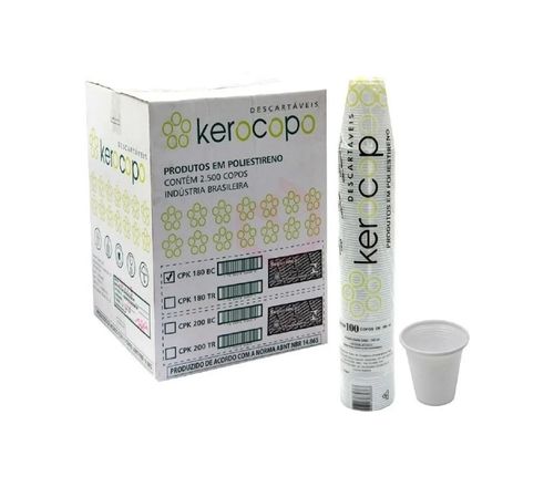 Copo Descartável PS 200ml Kerocopo